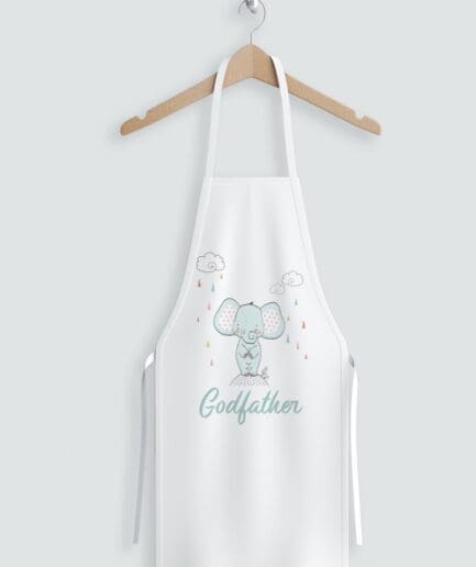 Ποδιά νονού με θέμα ελεφαντάκι