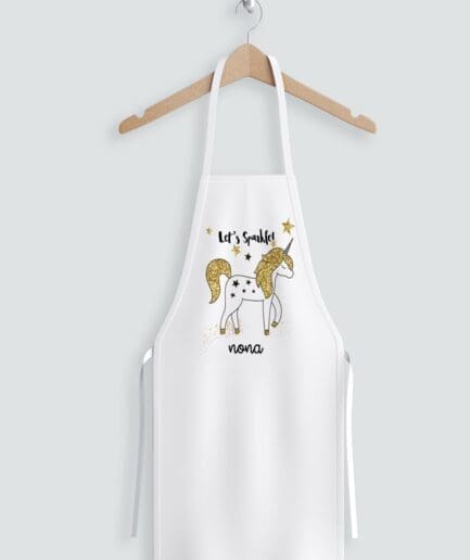 Ποδιά νονάς με θέμα μονόκερος